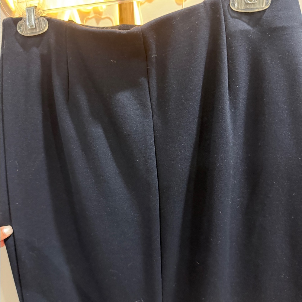 Chic Navy Buttoned Pencil Skirt - Picture 5 of 9